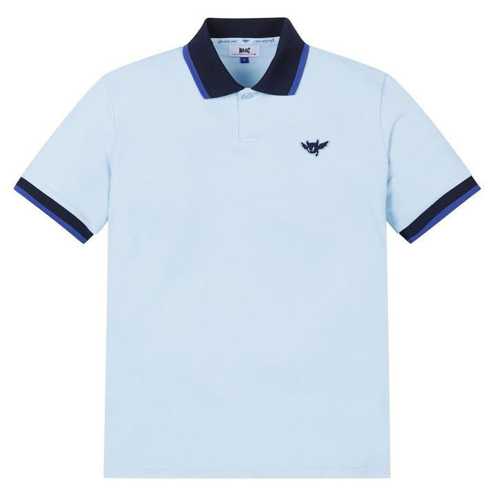 WAAC Athletic Color Rib Golf Polo Light Blue - SS24 Men