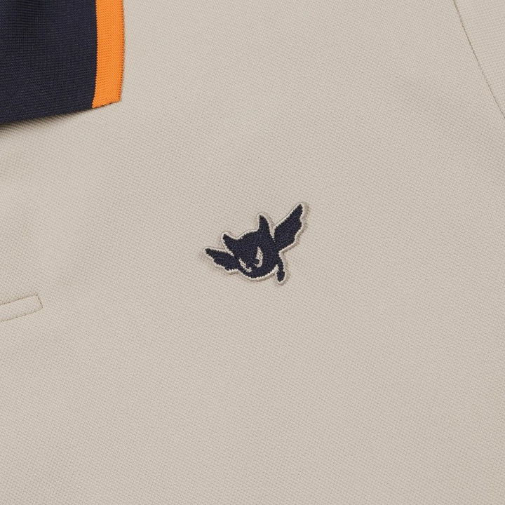 WAAC Athletic Color Rib Golf Polo Light Brown - SS24 Men
