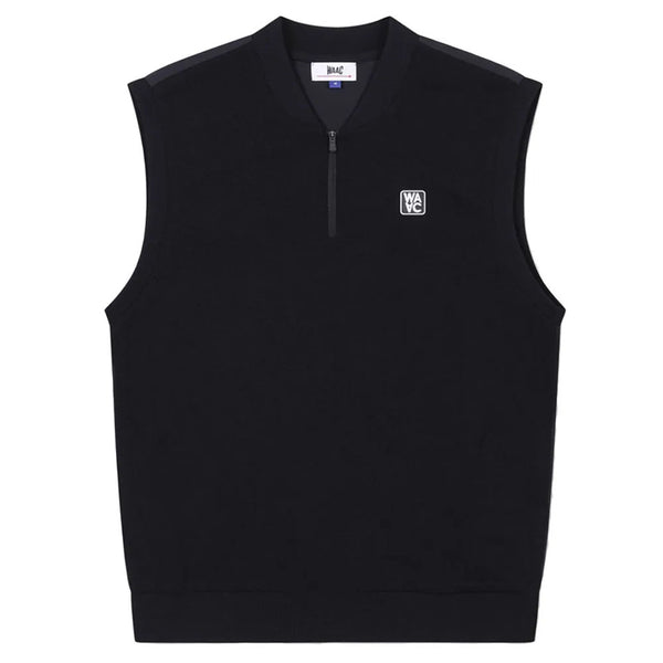 WAAC Athletic Hybrid Knit Golf Vest Black - SS24 Men