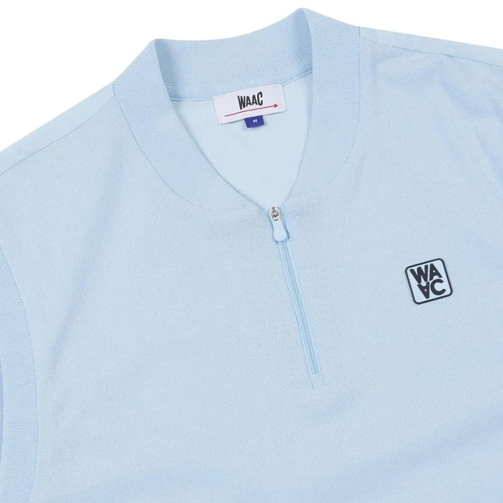WAAC Athletic Hybrid Knit Golf Vest Light Blue - SS24 Men