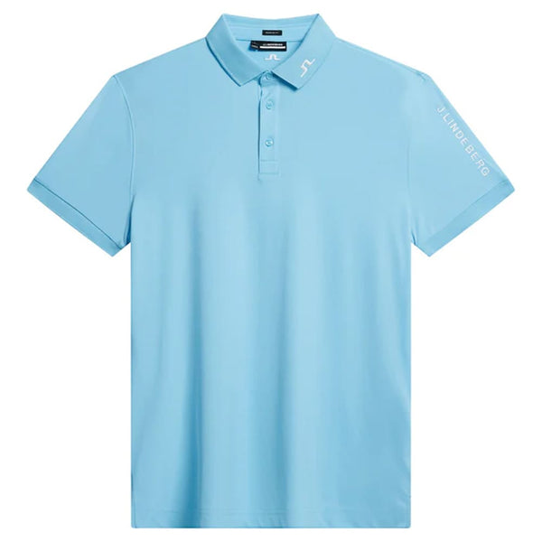 J.Lindeberg Tour Tech Reg Fit Golf Polo Baltic Sea - SS24