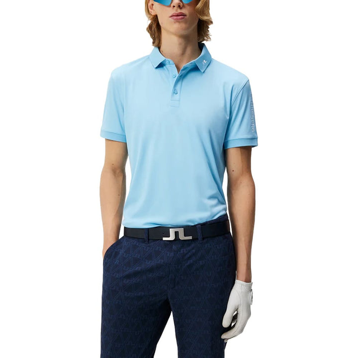 J.Lindeberg Tour Tech Reg Fit Golf Polo Baltic Sea - SS24