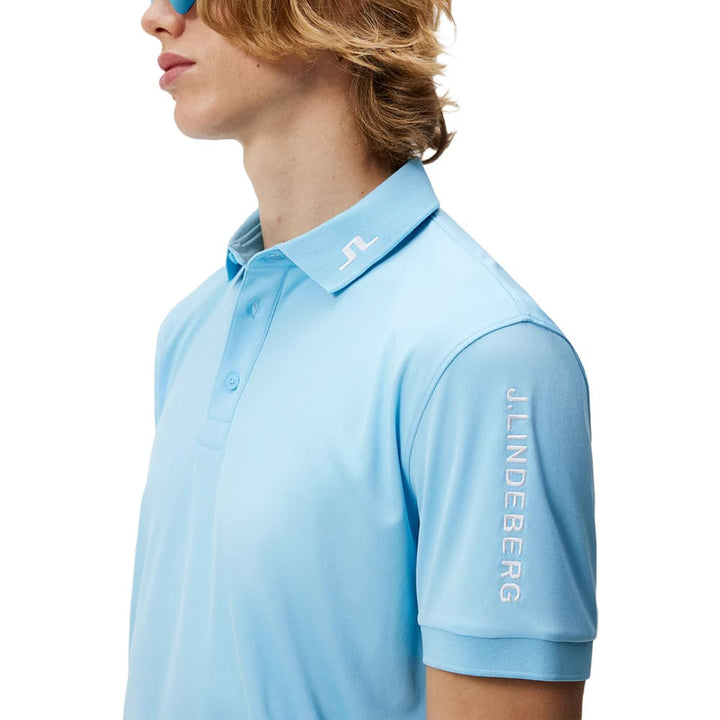 J.Lindeberg Tour Tech Reg Fit Golf Polo Baltic Sea - SS24