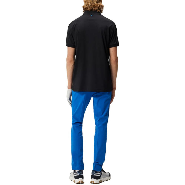 J.Lindeberg Tour Tech Reg Fit Golf Polo Black - SS24