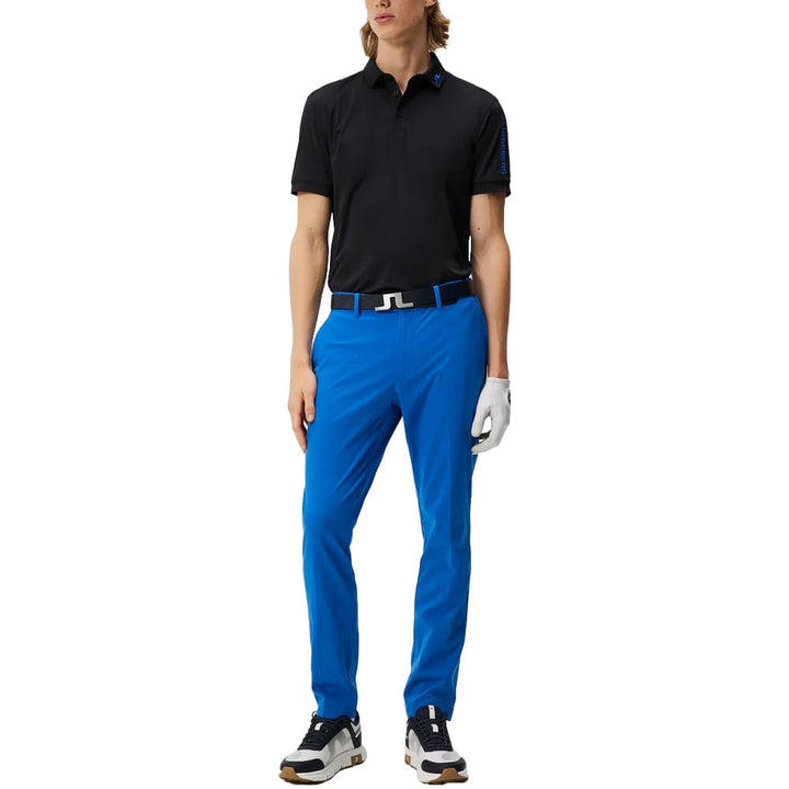 J.Lindeberg Tour Tech Reg Fit Golf Polo Black - SS24