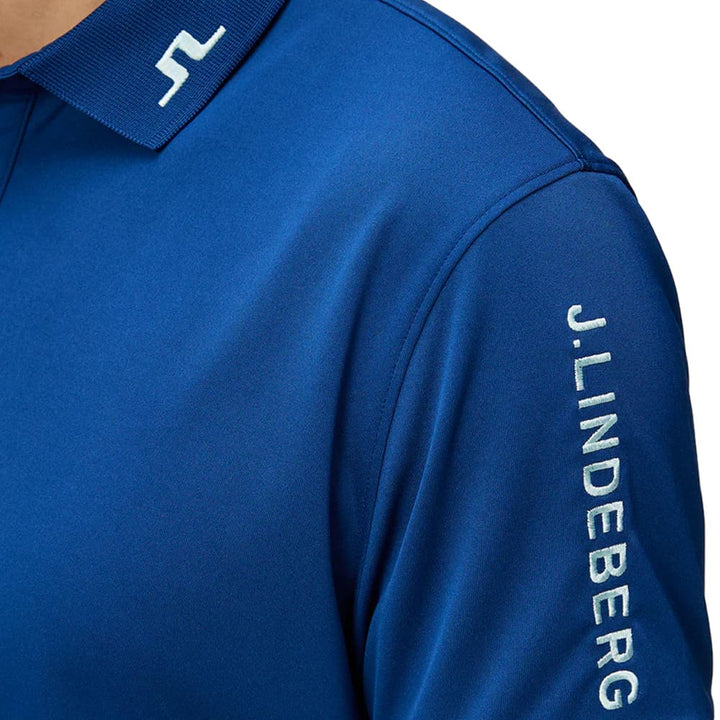 J.Lindeberg Tour Tech Reg Fit Golf Polo Estate Blue - SS24