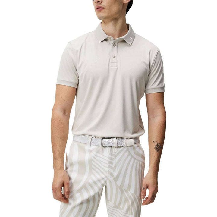 J.Lindeberg Tour Tech Reg Fit Golf Polo Moonbeam - SS24