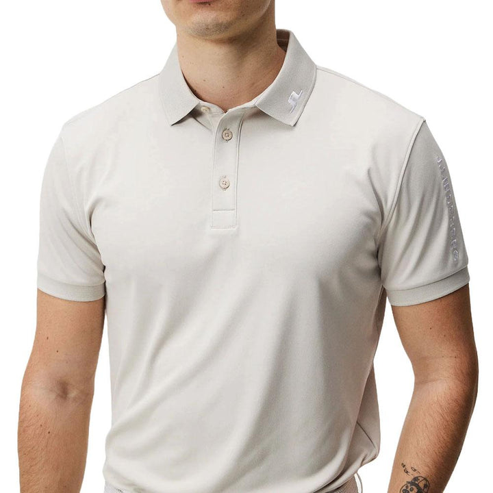 J.Lindeberg Tour Tech Reg Fit Golf Polo Moonbeam - SS24
