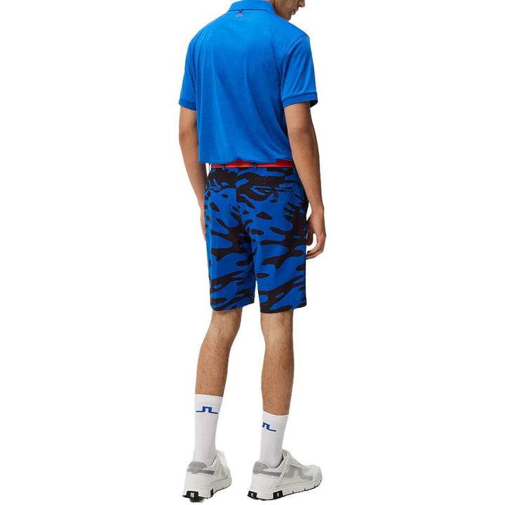 J.Lindeberg Tour Tech Reg Fit Golf Polo Nautical Blue Melange- SS24