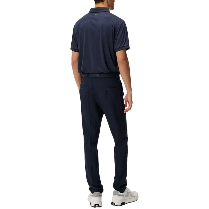 J.Lindeberg Tour Tech Reg Fit Golf Polo Navy Melange- SS24