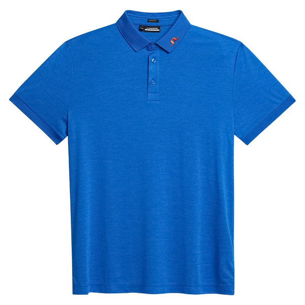 J.Lindeberg KV Regular Fit Golf Polo Nautical Blue Melange - 24