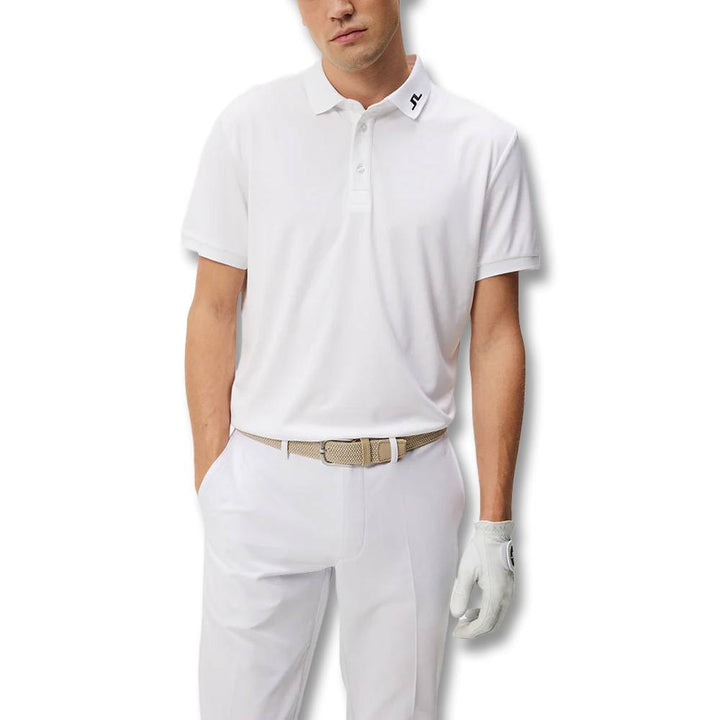J.Lindeberg KV Regular Fit Golf Polo White - SS24