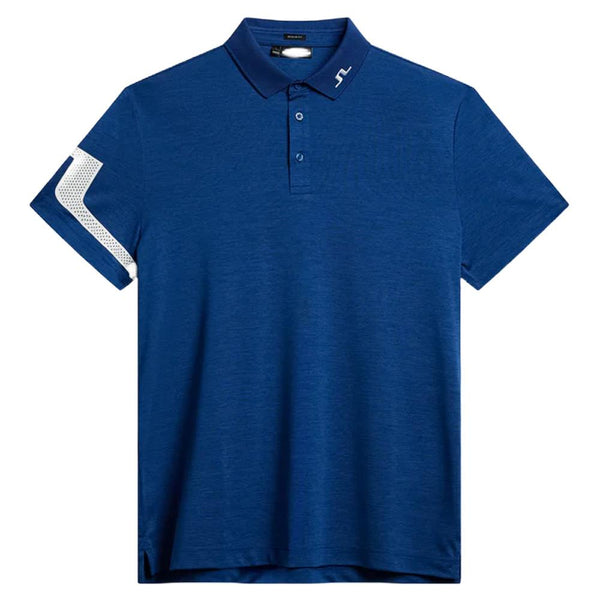 J.Lindeberg Heath Regular Fit Golf Polo Estate Blue - SS24