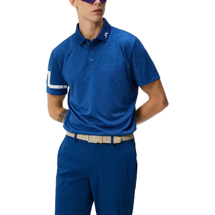 J.Lindeberg Heath Regular Fit Golf Polo Estate Blue - SS24