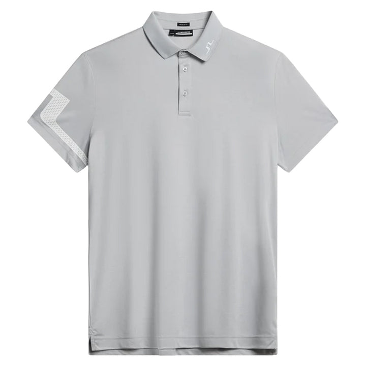 J.Lindeberg Heath Regular Fit Golf Polo Light Gray Melange - SS24