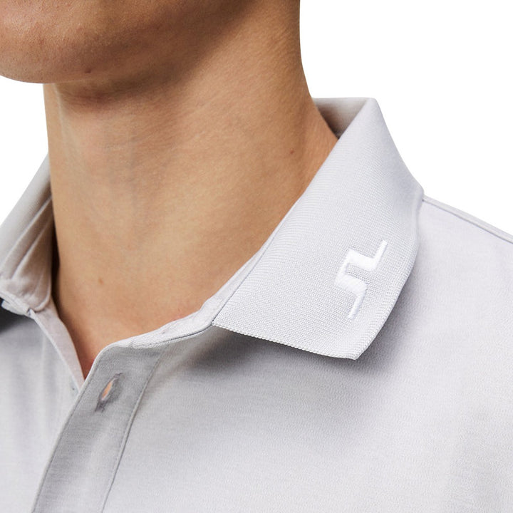 J.Lindeberg Heath Regular Fit Golf Polo Light Gray Melange - SS24