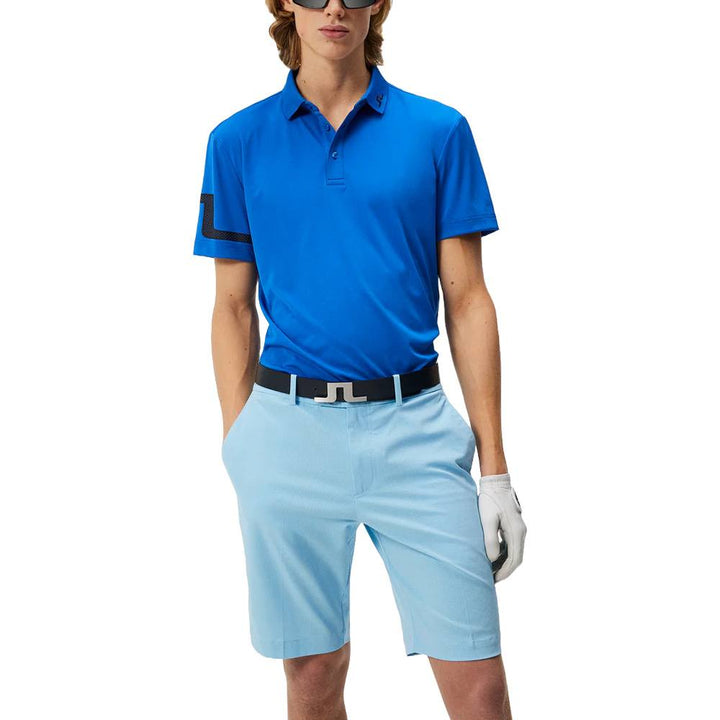J.Lindeberg Heath Regular Fit Golf Polo Nautical Blue - SS24