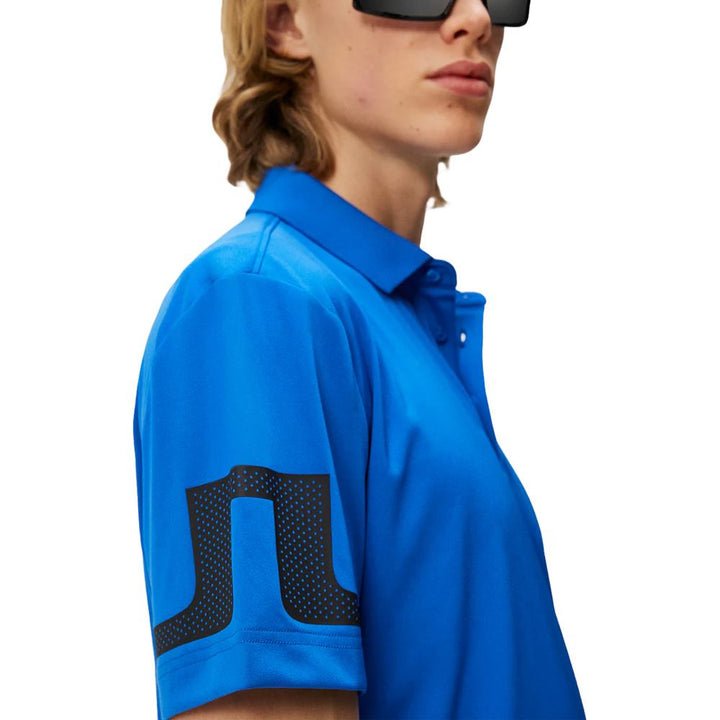 J.Lindeberg Heath Regular Fit Golf Polo Nautical Blue - SS24