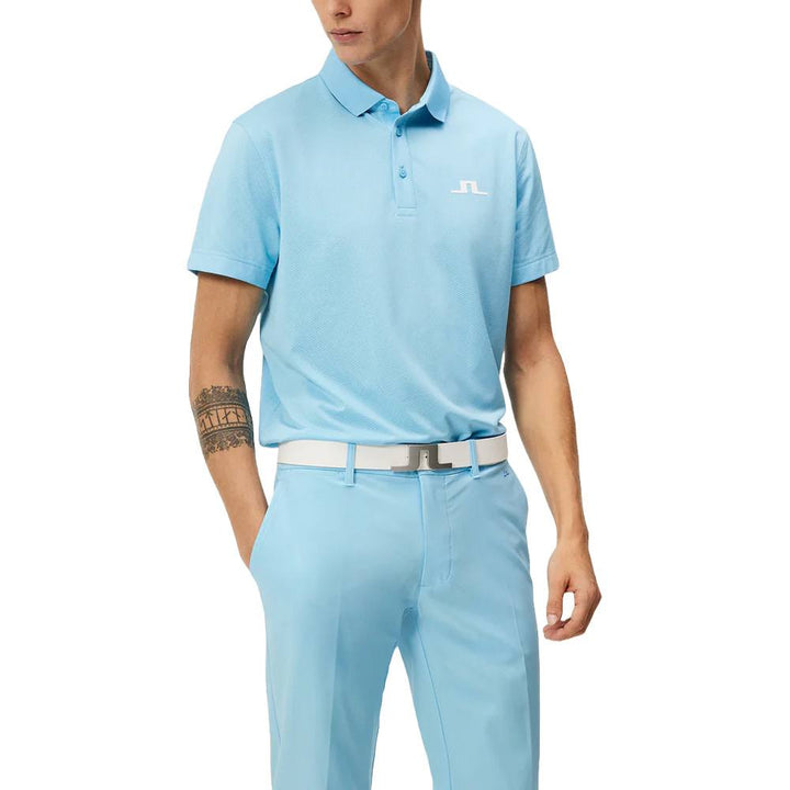 J.Lindeberg Bridge Regular Fit Golf Polo Baltic Sea - SS24