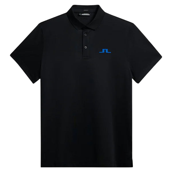 J.Lindeberg Bridge Regular Fit Golf Polo Black - SS24