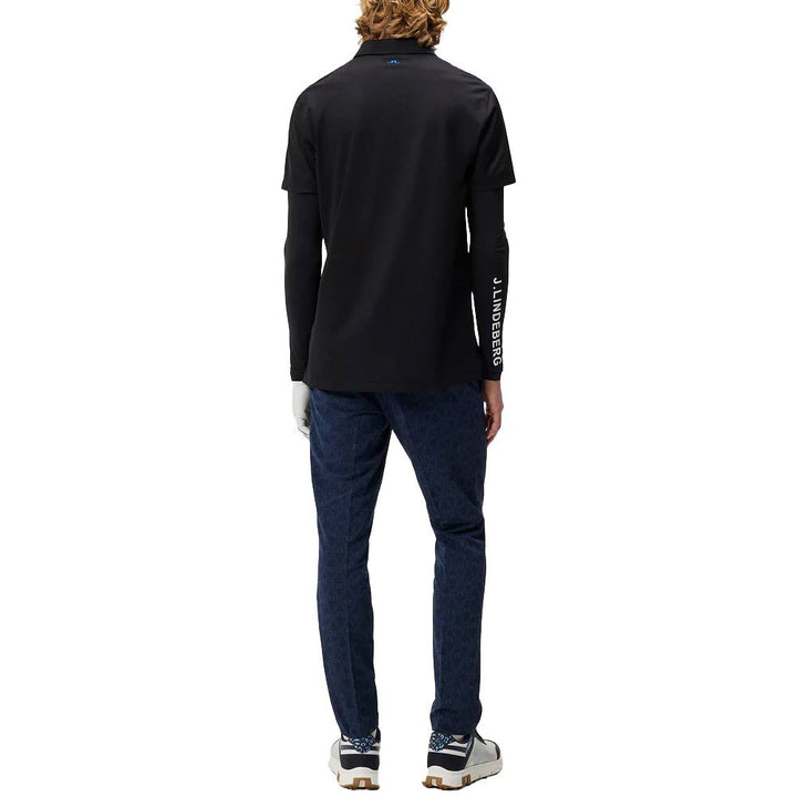 J.Lindeberg Bridge Regular Fit Golf Polo Black - SS24