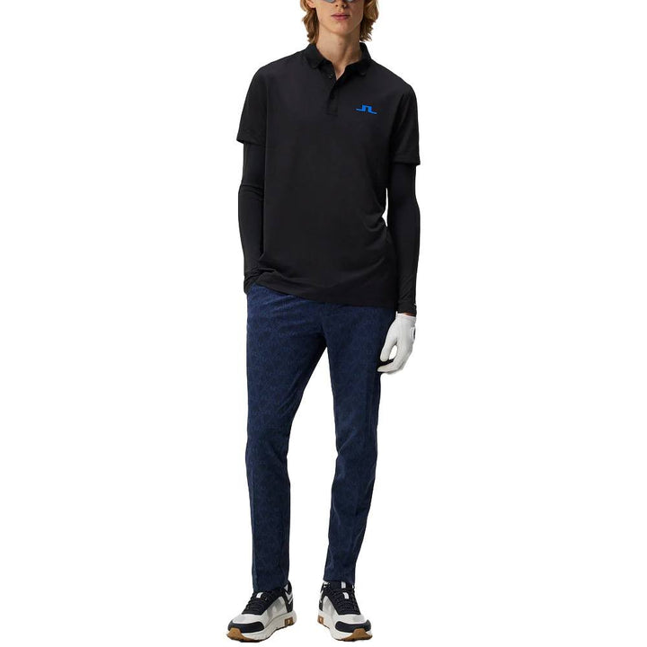 J.Lindeberg Bridge Regular Fit Golf Polo Black - SS24