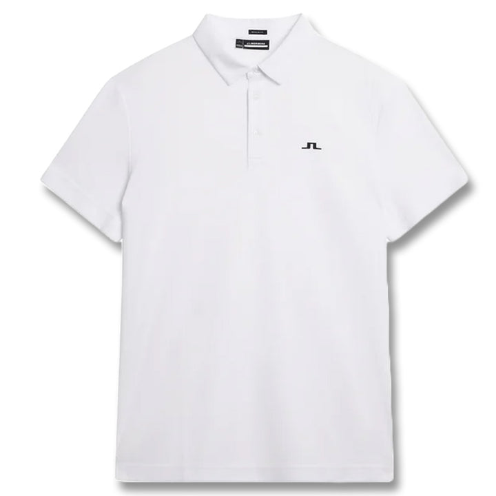 J.Lindeberg Peat Regular Fit Golf Polo White - SS24