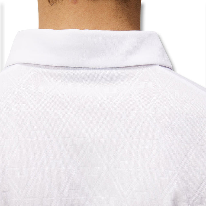 J.Lindeberg Peat Regular Fit Golf Polo White - SS24