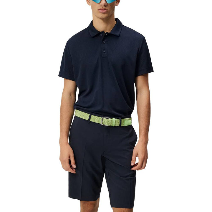 J.Lindeberg Halto Regular Fit Golf Polo Geo JL Navy - 24