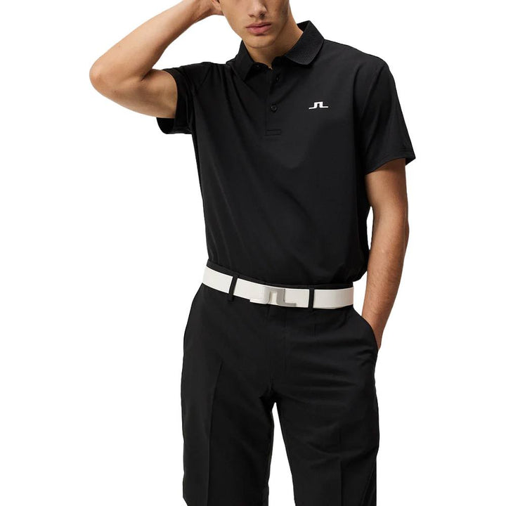 J.Lindeberg Duff Regular Golf Polo Black - 24