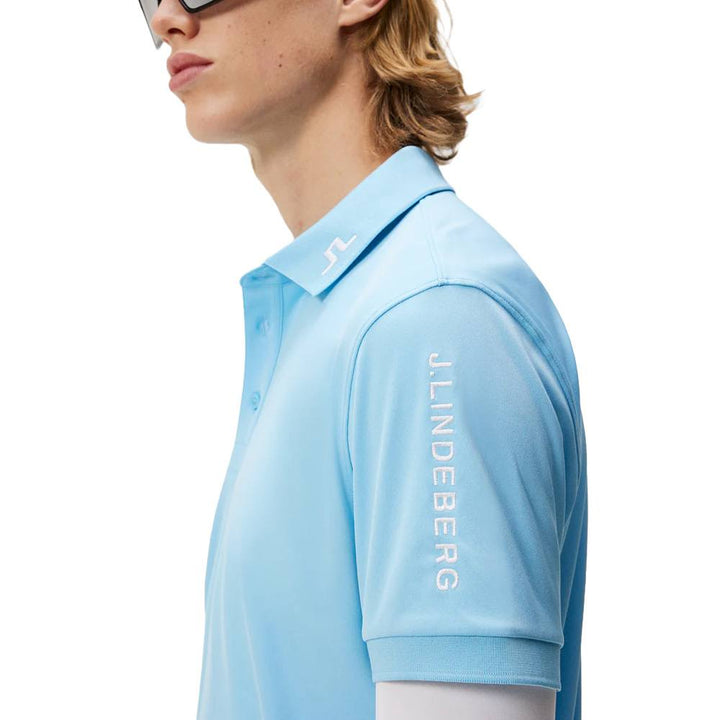 J.Lindeberg Tour Tech Slim Fit Golf Polo Baltic Sea - 24