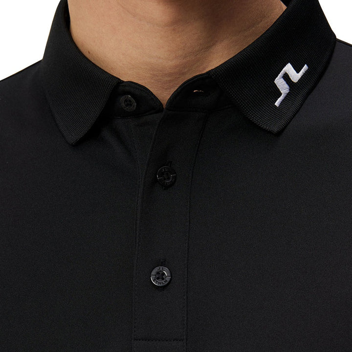 J.Lindeberg Tour Tech Slim Fit Golf Polo Black - 24