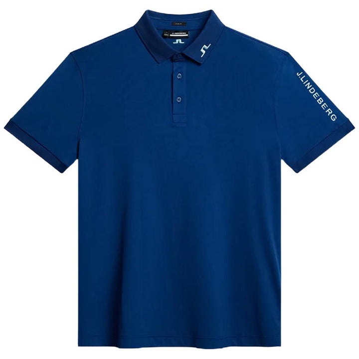 J.Lindeberg Tour Tech Slim Fit Golf Polo Estate Blue - 24