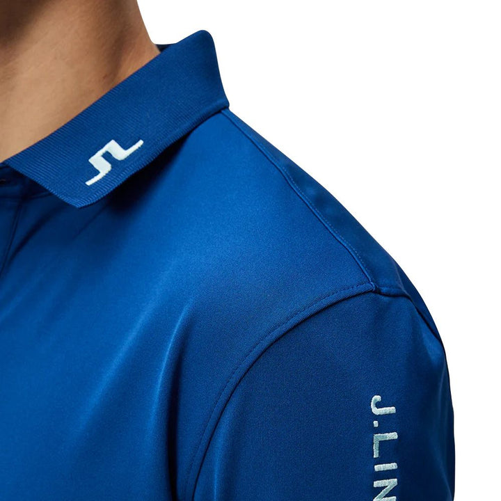 J.Lindeberg Tour Tech Slim Fit Golf Polo Estate Blue - 24