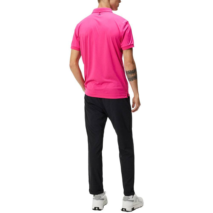 J.Lindeberg Tour Tech Slim Fit Golf Polo Fuchsia Purple - 24