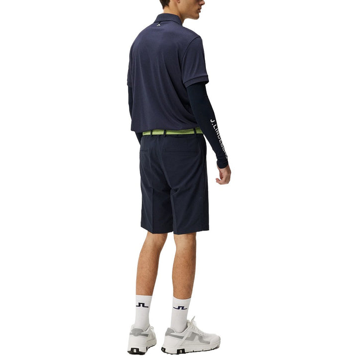 J.Lindeberg Tour Tech Slim Fit Golf Polo Nautical Blue Melange - 24