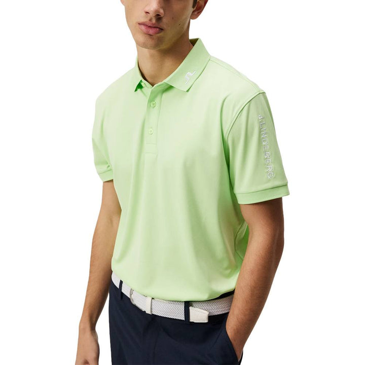 J.Lindeberg Tour Tech Slim Fit Golf Polo Paradise Green - 24