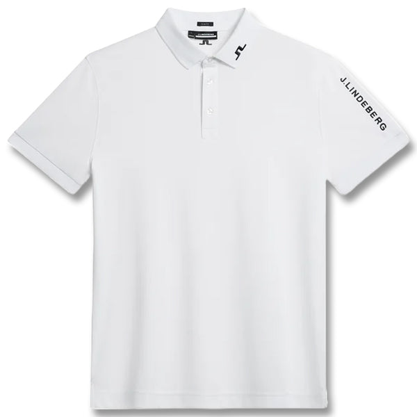J.Lindeberg Tour Tech Slim Fit Golf Polo White - 24