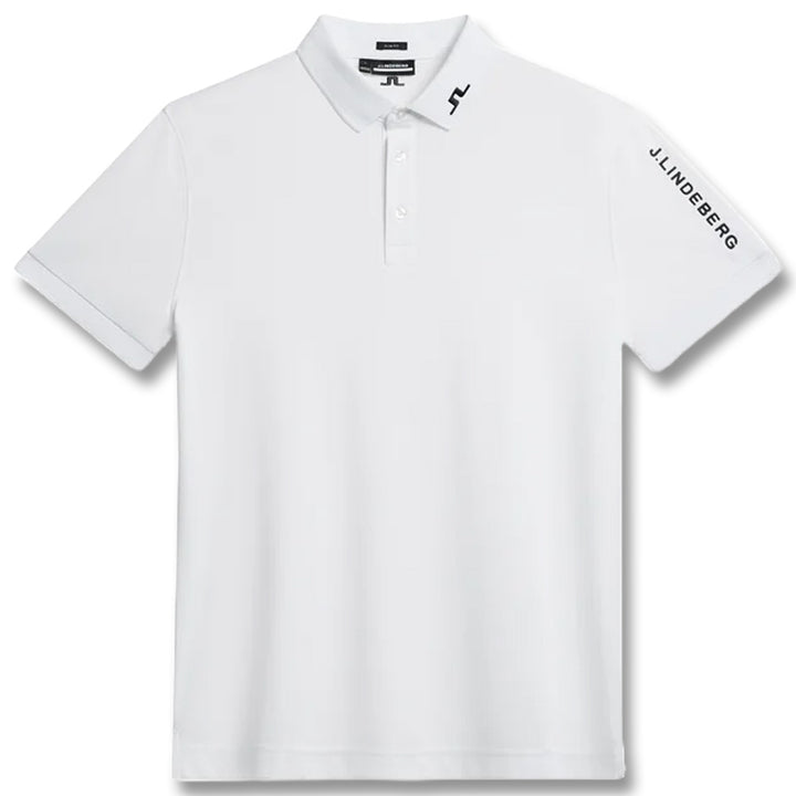 J.Lindeberg Tour Tech Slim Fit Golf Polo White - 24