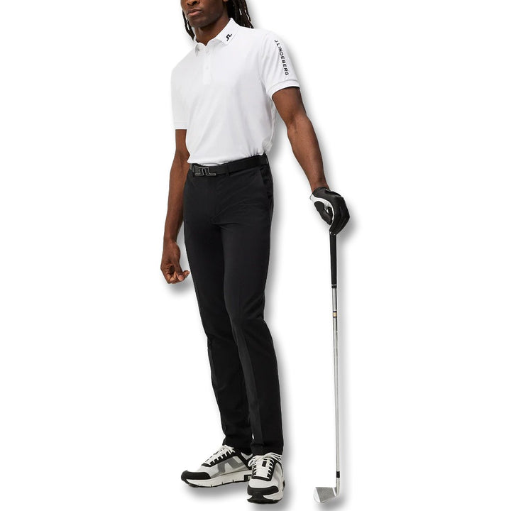 J.Lindeberg Tour Tech Slim Fit Golf Polo White - 24