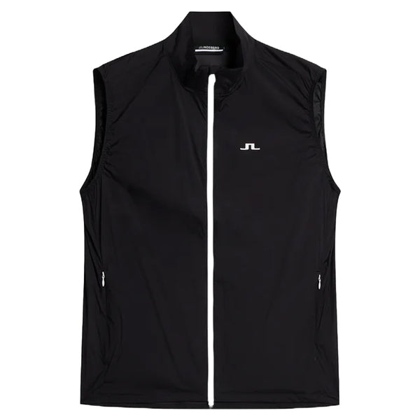 J.Lindeberg Ash Light Packable Golf Vest Black - 24