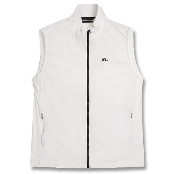J.Lindeberg Ash Light Packable Golf Vest White - 24