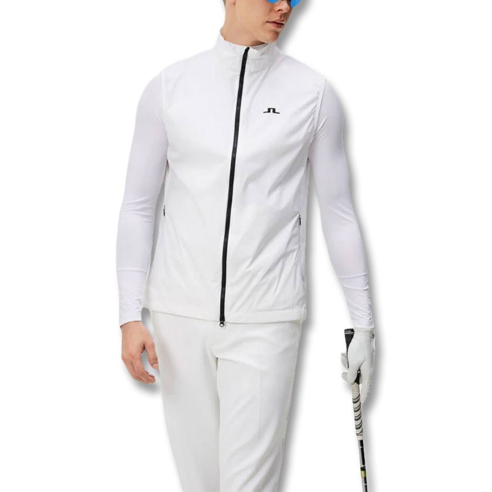 J.Lindeberg Ash Light Packable Golf Vest White - 24