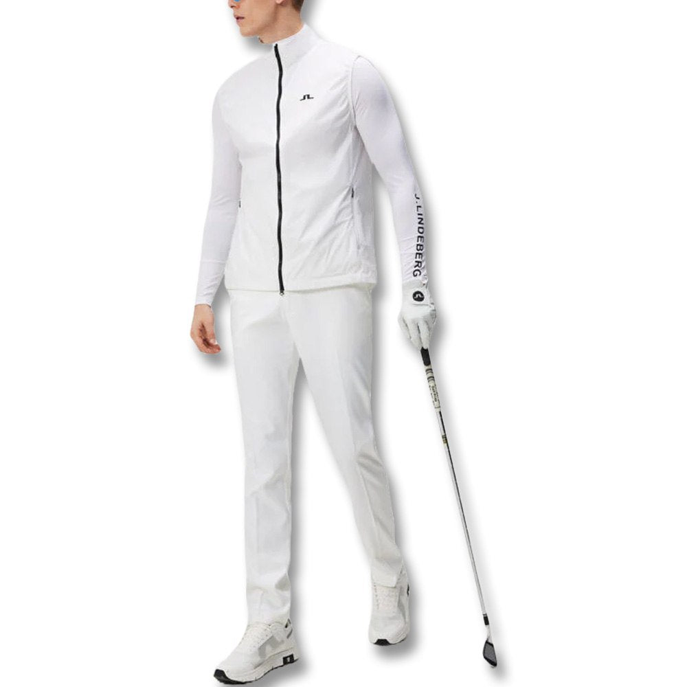 J.Lindeberg Ash Light Packable Golf Vest White - 24