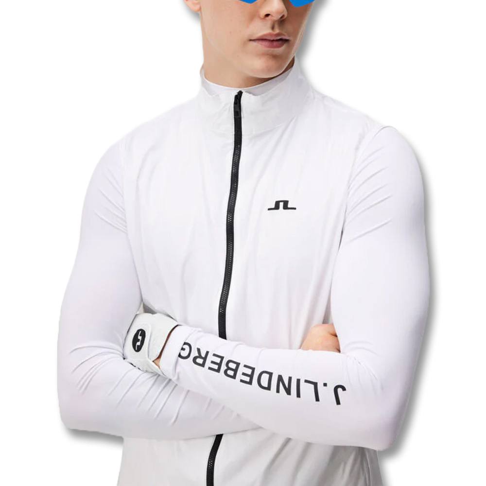 J.Lindeberg Ash Light Packable Golf Vest White - 24