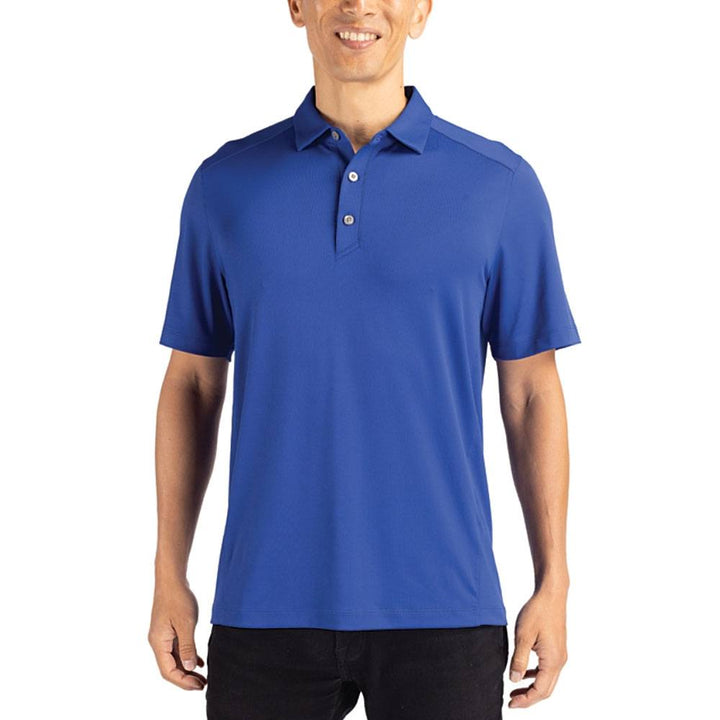 Cutter and Buck LA Dodgers Cooperstown Forge Eco Golf Polo Tour Blue - SS24 Men