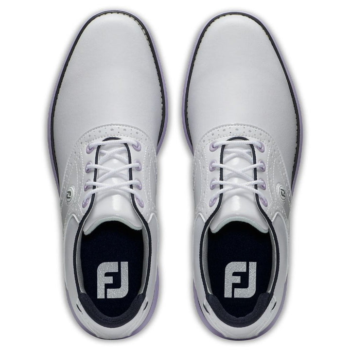 FootJoy Traditions Golf Shoes Previous Season Style White/Purple - 24 Women