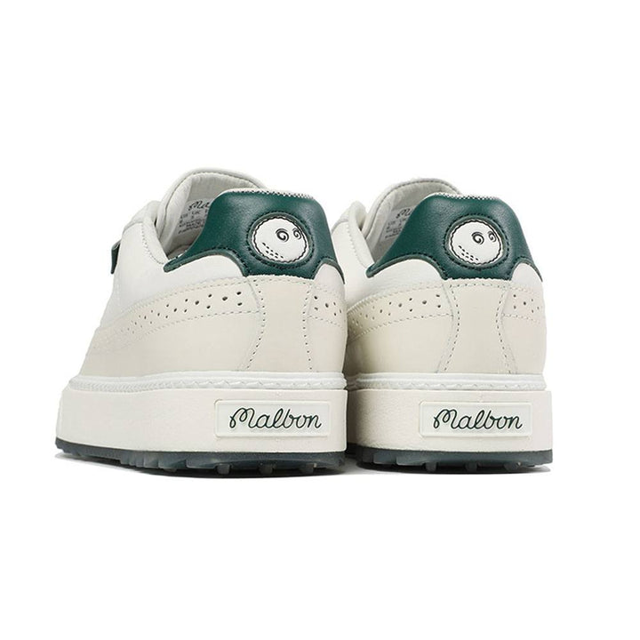 Malbon Course Spikeless Golf Shoes White/Green/Cream - 24 Men