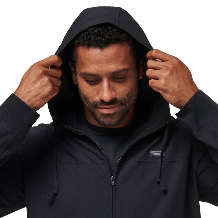 TravisMathew Wanderlust Hoodie Golf Jacket Black - FW24 Men