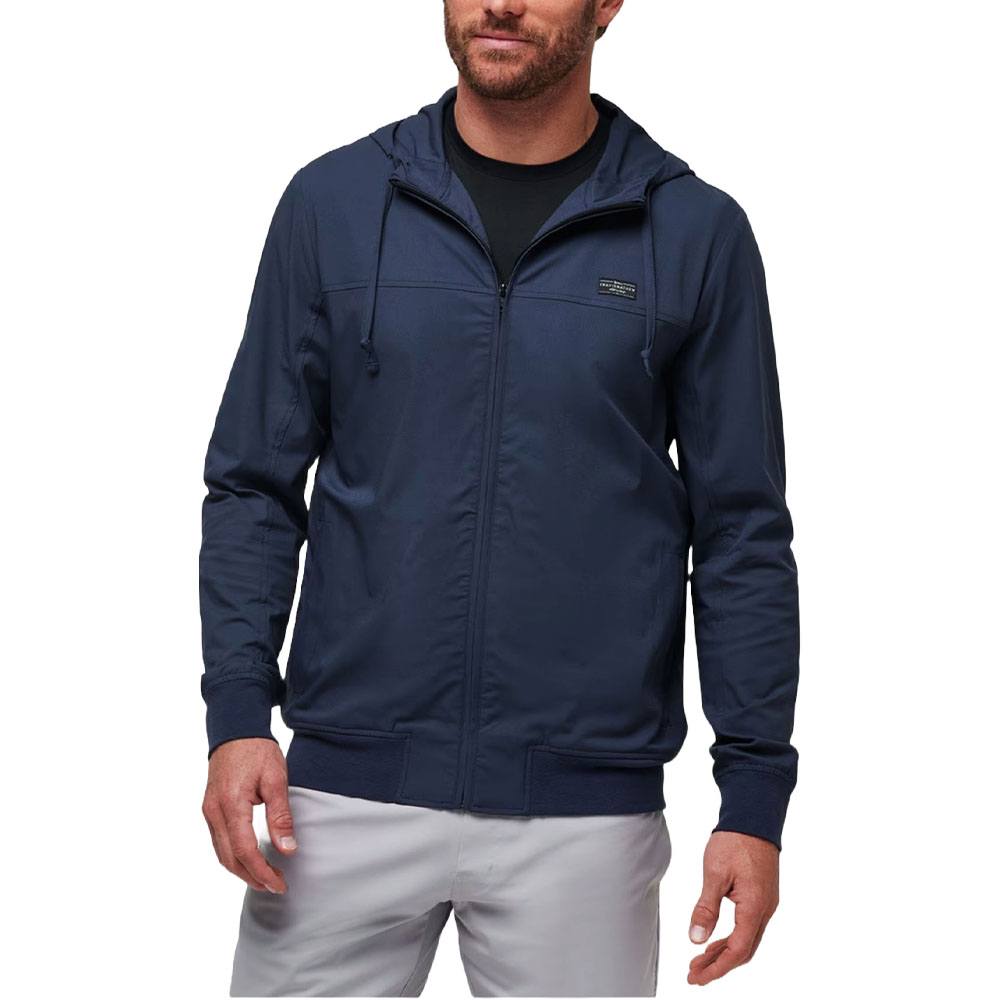 TravisMathew Wanderlust Hoodie Golf Jacket Mood Indigo - FW24 Men
